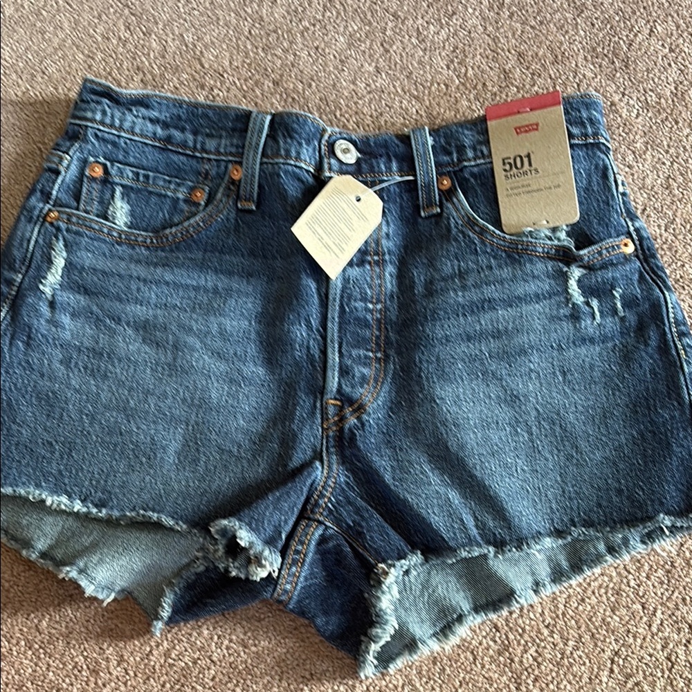 Levi’s 50- cutoff denim jean shorts size 29 new